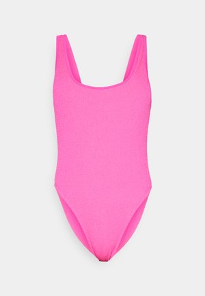 Good American SQUARE NECK HIGH LEG - Badeanzug - pink glow