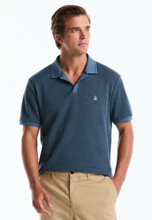 HONEYCOMB JOHNNY COLLAR - Poloshirt - copen blue