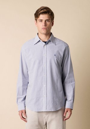 Brooks Brothers REGULAR FIT SEERSUCKER SHIRT WITH BUTTON DOWN COLLAR - Hemd - navy