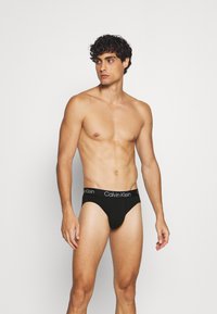 Calvin Klein Underwear HIP BRIEF 3 PACK MODERN STRUCTURE COTTON - Slip - black
