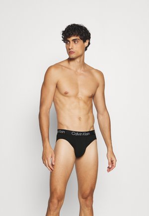 Calvin Klein Underwear, HIP BRIEF 3 PACK MODERN STRUCTURE COTTON - Slip - black