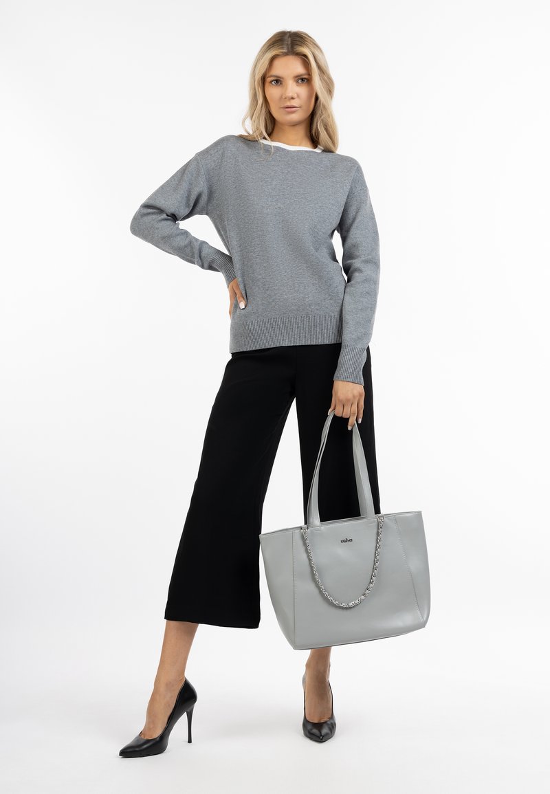usha USHA BLACK LABEL SHOPPER NOWLES Handbag hellgrau/grey Zalando.de