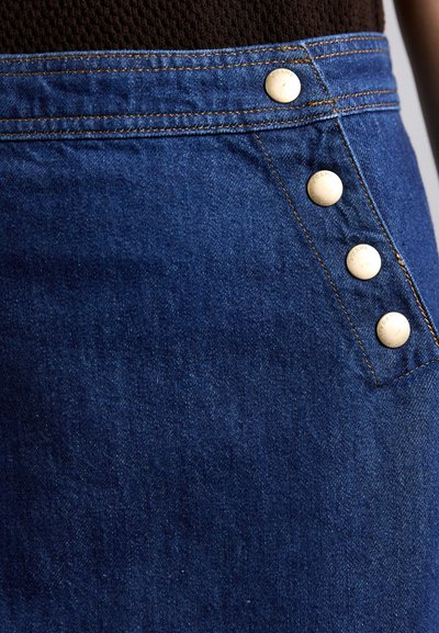 FRAME SAILOR SNAP SKIRT - Denimová sukně - celestine