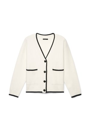 Calliope, MAGLIA TINTA UNITA - Strickjacke - bianco lana