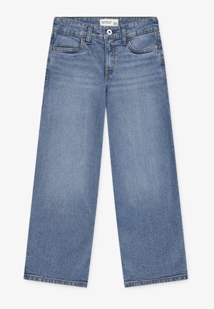 Abercrombie & Fitch HIGH RISE WIDE LEG - Jeans straight leg - cabin blues
