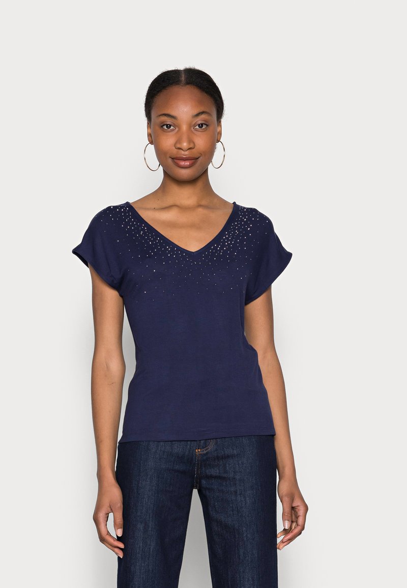 Anna Field TShirt print dark blue/dunkelblau Zalando.de
