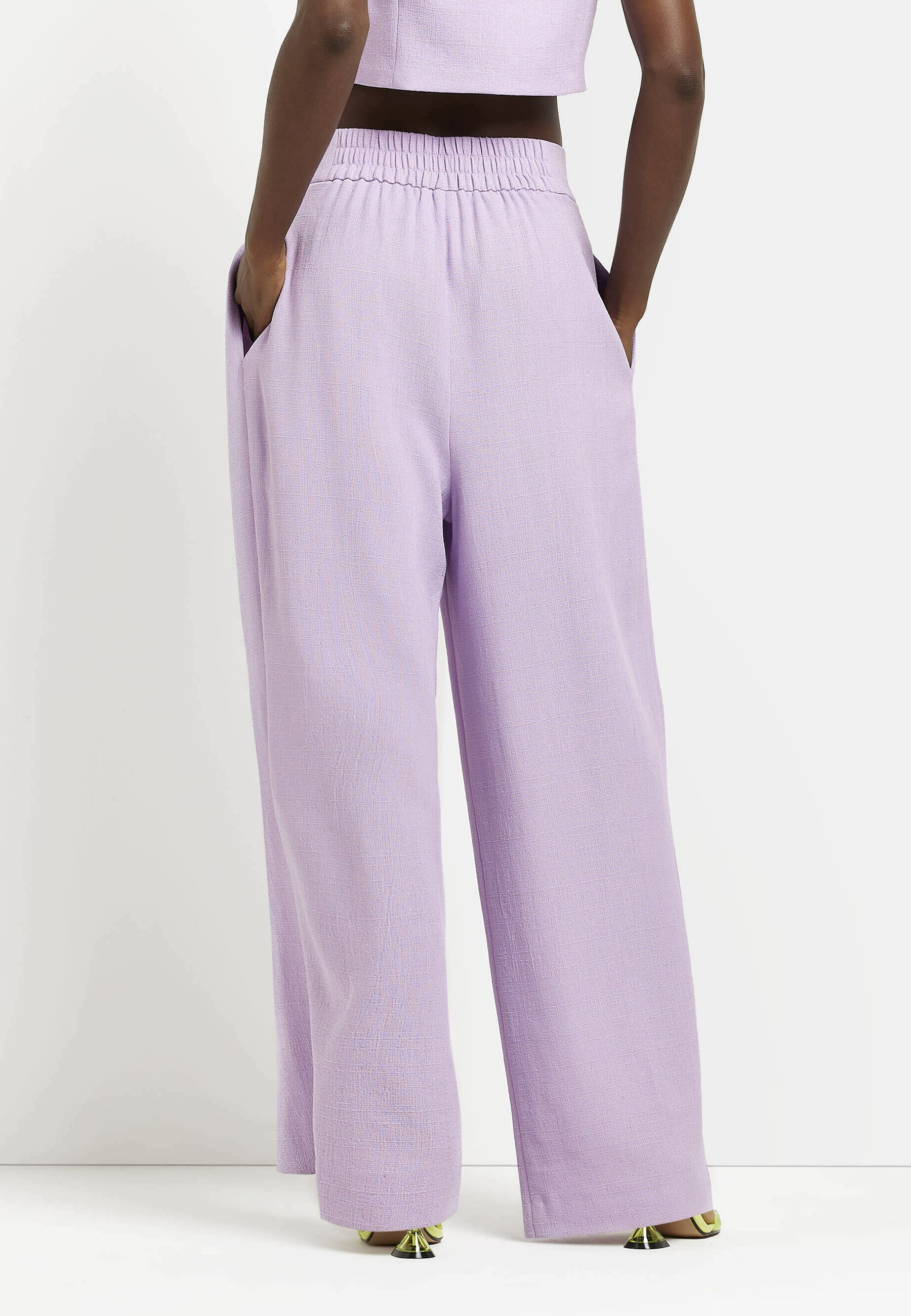 River Island Trousers - purple light 
