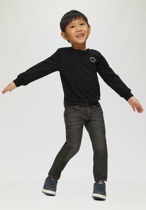 s.Oliver MIT BÜNDCHEN UND KLEINEM DETAIL - Sweatshirt - schwarz