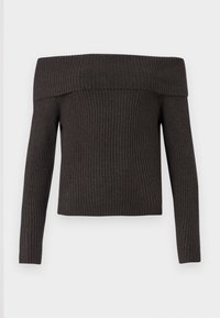 ONLKATIA OFF SHOULDER - Pullover - chocolate torte