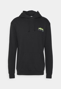 BEHIND HOODIE UNISEX - Mikina - black/solar yellow