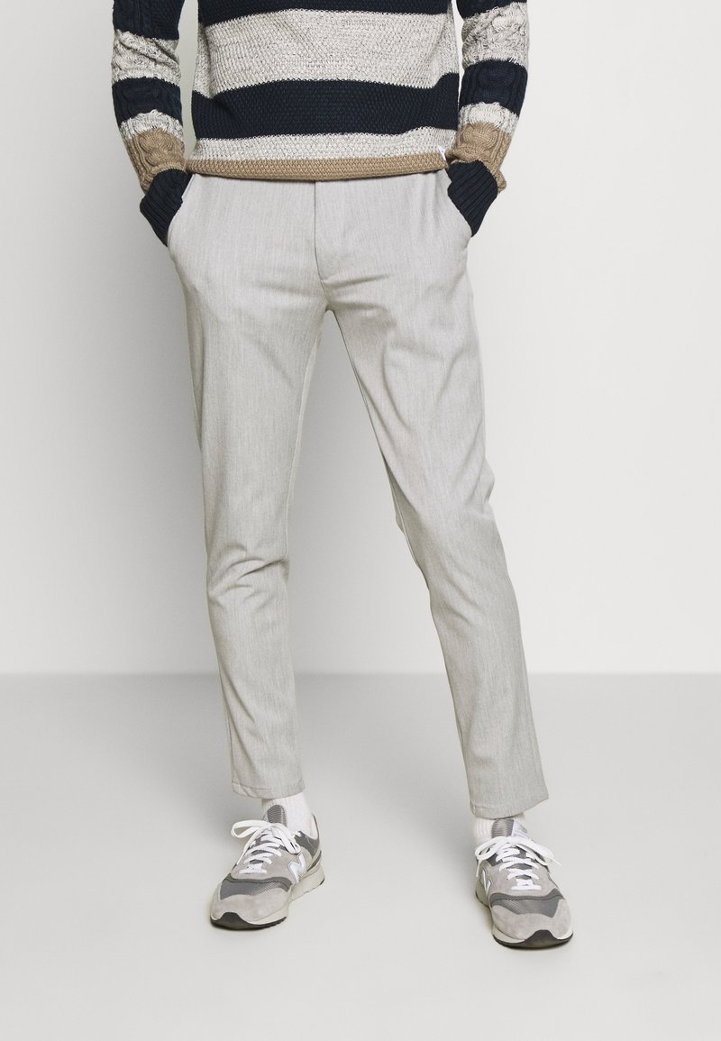 Minimum Pantaloni - mottled light grey