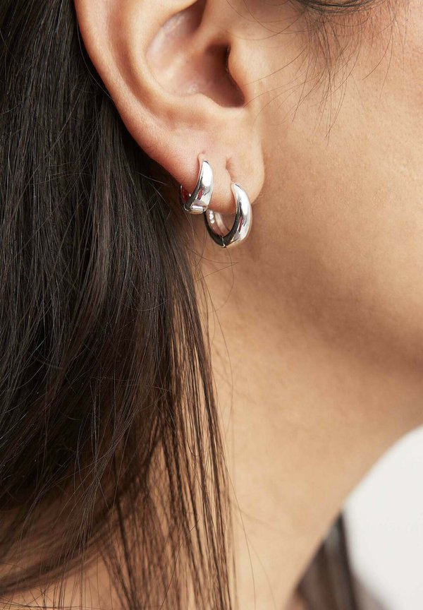 2-PACK BASIC CHUBBY HOOPS - Ohrringe