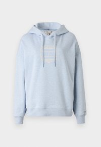 Tommy Hilfiger OUTLINE FLAG HOODIE - Sudadera - ice blue heather
