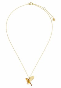 Enamel Robin - Kaelakee - gold coloured beige