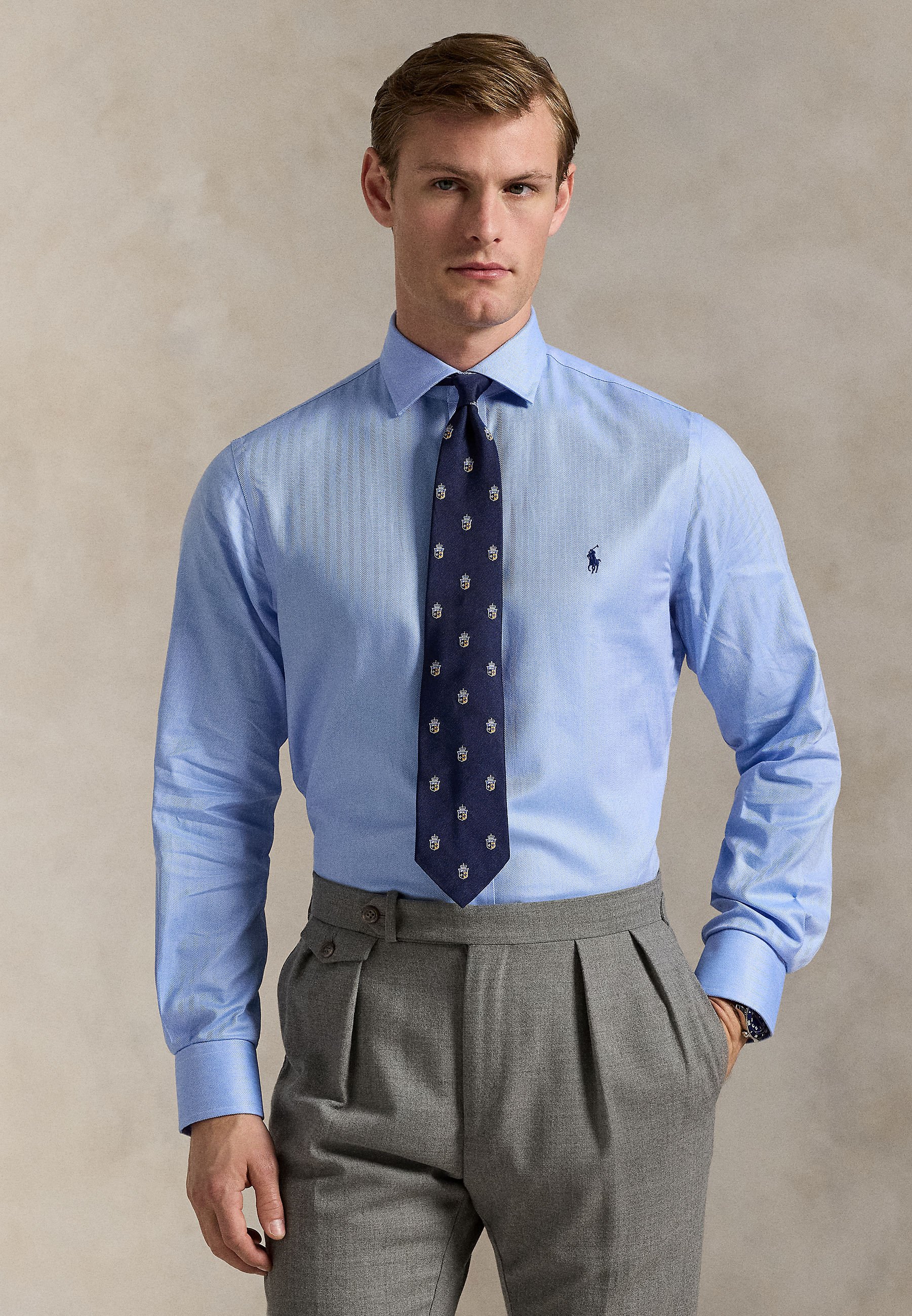 Polo Ralph Lauren SLIM FIT POPLIN SHIRT - Formal shirt - blue - Zalando.ie