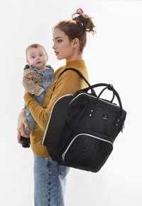 Mimmti DIAPERBAG BACKPACK MIMMTI | BABY BAG | NURSING BAG - Borsa fasciatoio - black