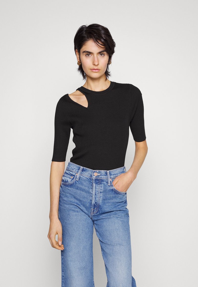 Jessica Simpson Kaida Maglione Pullover Con Scollo A Imbuto E Maniche Larghe | Top Donna Con Ritagli Laterali - 2