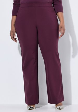 PUNTO DI ROMA ELASTIC WAIST - Housut - berry