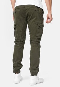 INDICODE JEANS ALEX - Cargohose - dark green