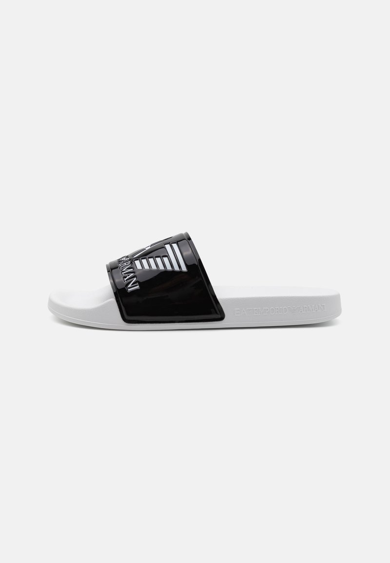 EA7 Emporio Armani UNISEX - Natikače za bazen - black/white