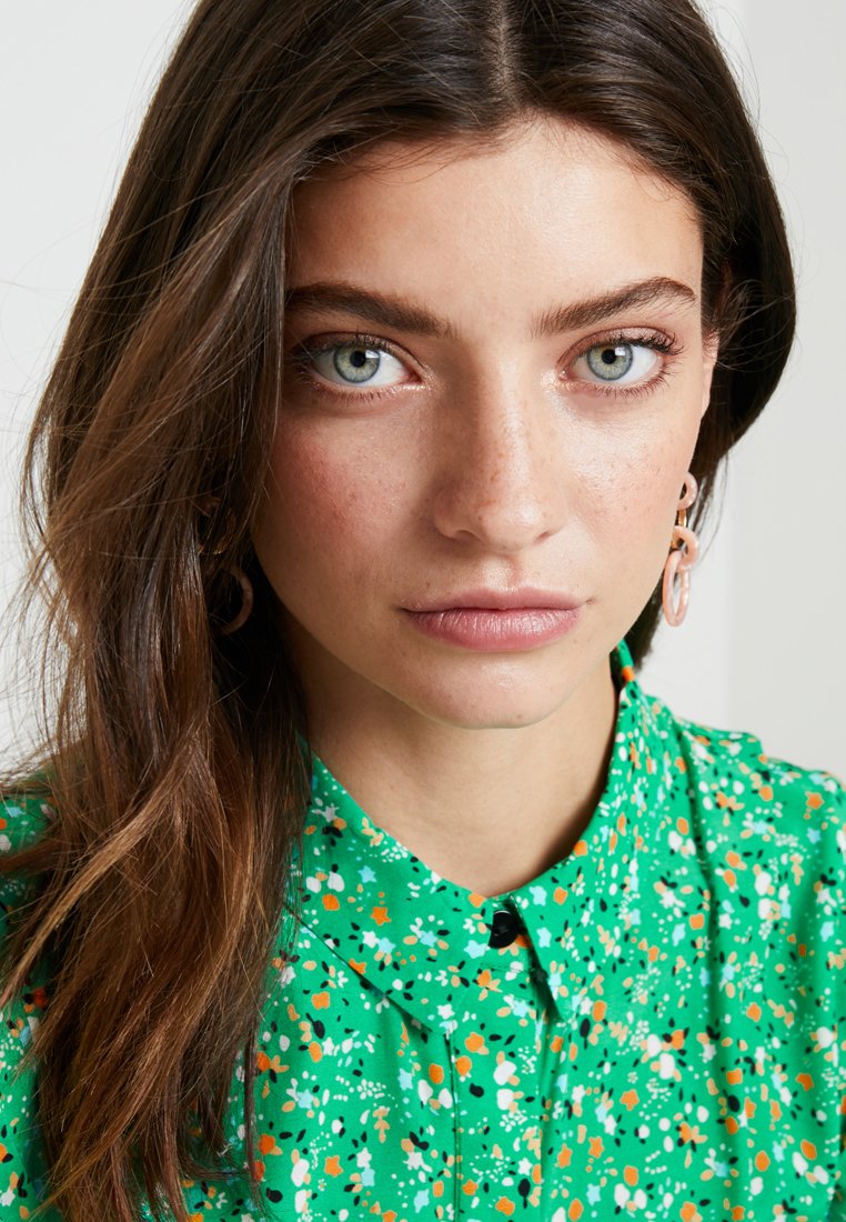 ditsy blossom midi shirt dress