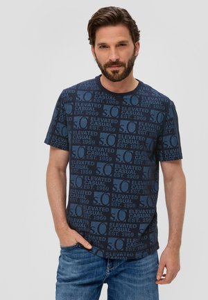 MIT LOGO - T-shirt print - navy