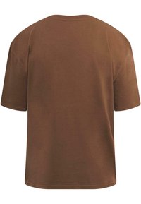 Dropsize HEAVY EMBO - T-shirts basic - brown