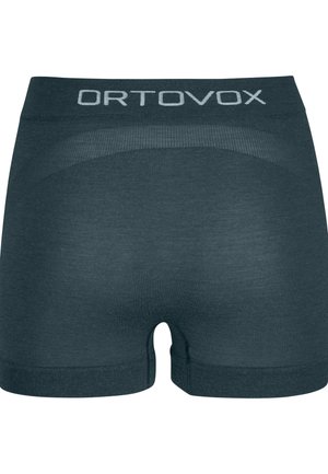 Men's boxer shorts in dark gray, made of soft fabric. Features a wide elastic waistband with the brand logo. Includes a seamless design and slight stretch.