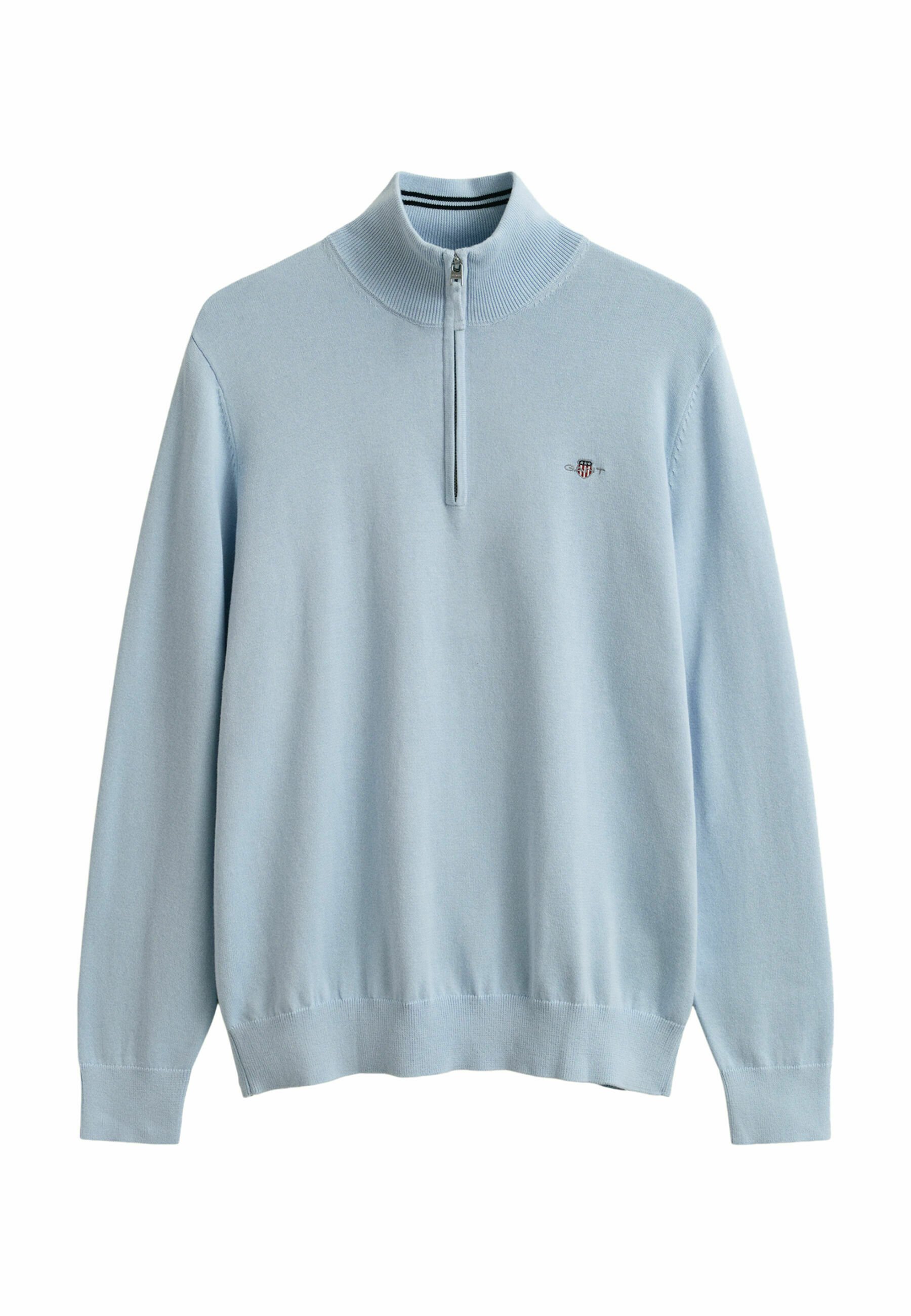 GANT CLASSIC COTTON HALF ZIP - Svetr - fresh blue