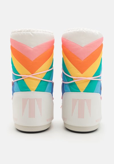 Moon Boot ICON UNICORN - Snörstövlar - white/multi-coloured