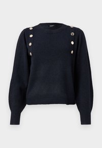 ONLJEANETT LIFE BUTTON O NECK - Pullover - night sky
