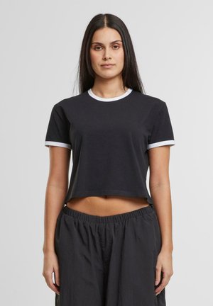 CONTRAST RETRO - Camiseta básica - black white