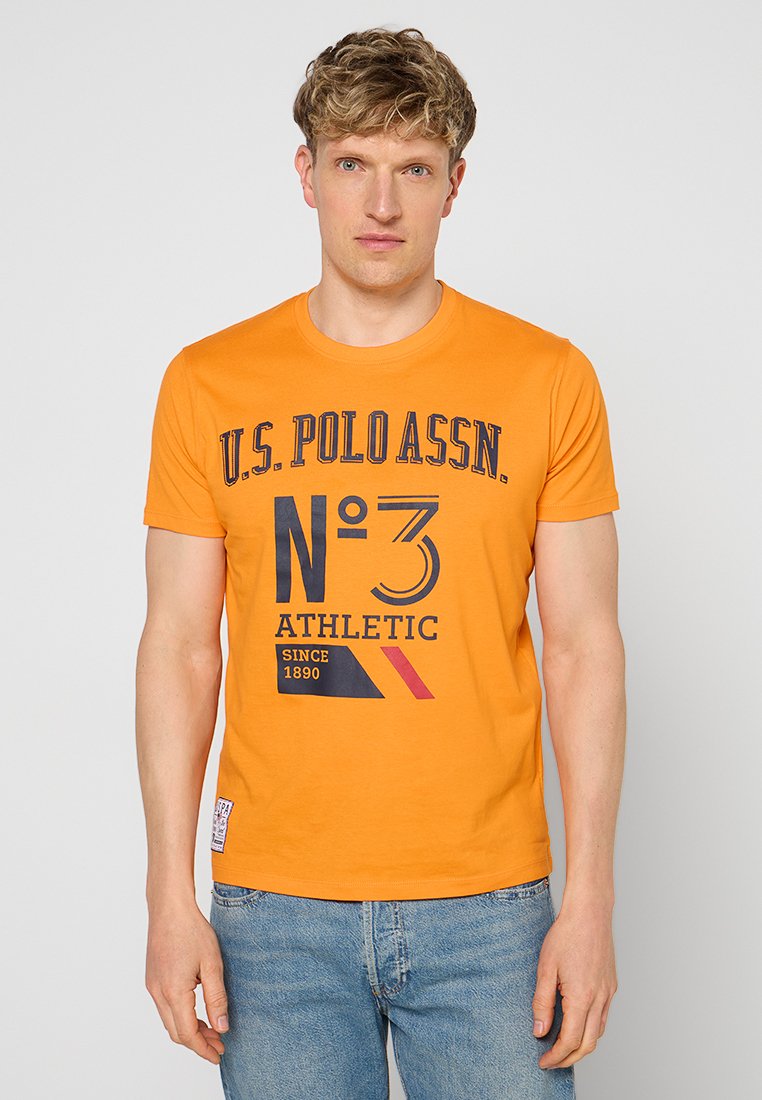 U.S. Polo Assn. T-shirt print oranje
