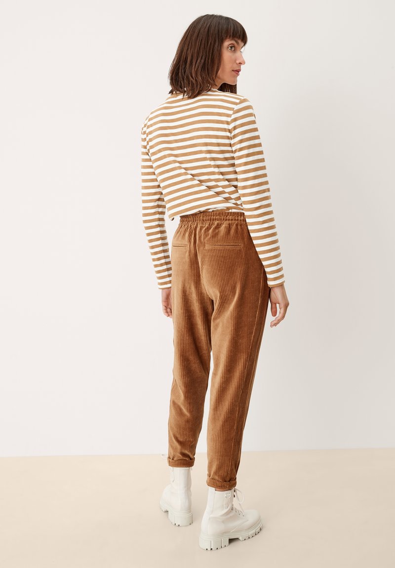Damen T-Shirts | s.Oliver Langarmshirt brown/weiß - WS25589 Damen T-Shirts | s.Oliver Langarmshirt brown/weiß - WS25589