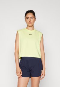 Björn Borg CROPPED TANK - Paprasti marškinėliai - sunny lime