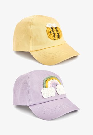 2 PACK CROCHET - Cappellino - lilac purple yellow