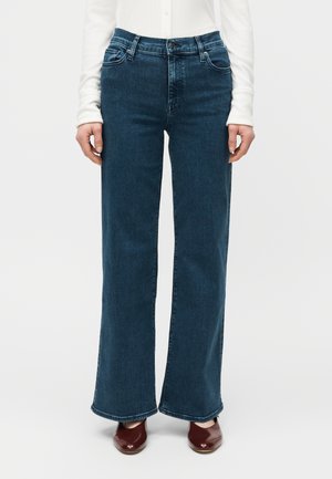 Široké nohavice - dark blue