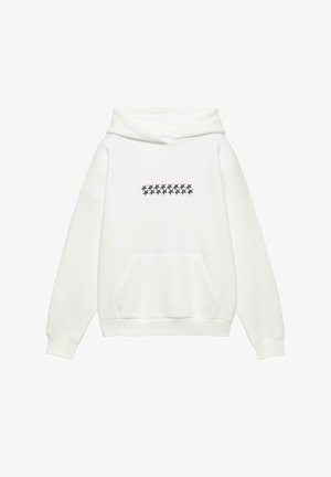 STAR - Sweat à capuche - white