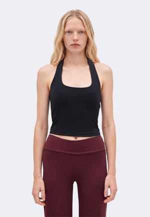 Even&Odd active by Zalando, ESSENTIAL STUDIO MEDIUM SUPPORT BRA WITH HALTER NECK - Brassières de sport à maintien normal - black