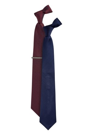 TWO PACK WITH TIE CLIP - Lips - blue