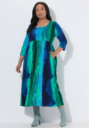 BATIK WAVE POCKET - Jerseykjole - marine