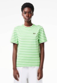 Lacoste T-shirt con stampa - blanc   vert irg