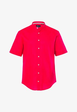 JP1880, MANCHES COURTES ET COL OFFICIER MODERN FIT - Vapaa-ajan kauluspaita - red
