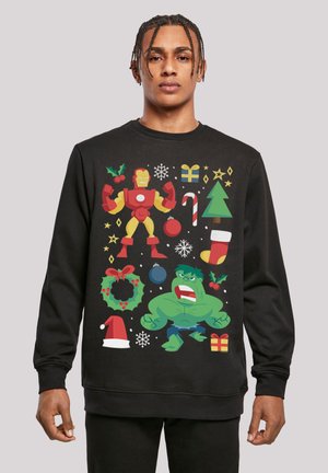 F4NT4STIC MARVEL UNIVERSE IRON MAN UND HULK CHRISTMAS - Sweatshirt - black