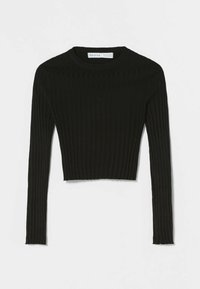Bershka Strickpullover - black