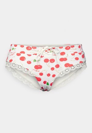 Frankies Bikinis CORA BOTTOM - Bikinibroekje - white/red