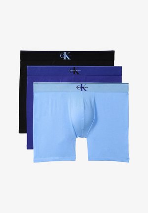 Calvin Klein Underwear, 3 PACK - Boxershort - black/blue river fog/blue river