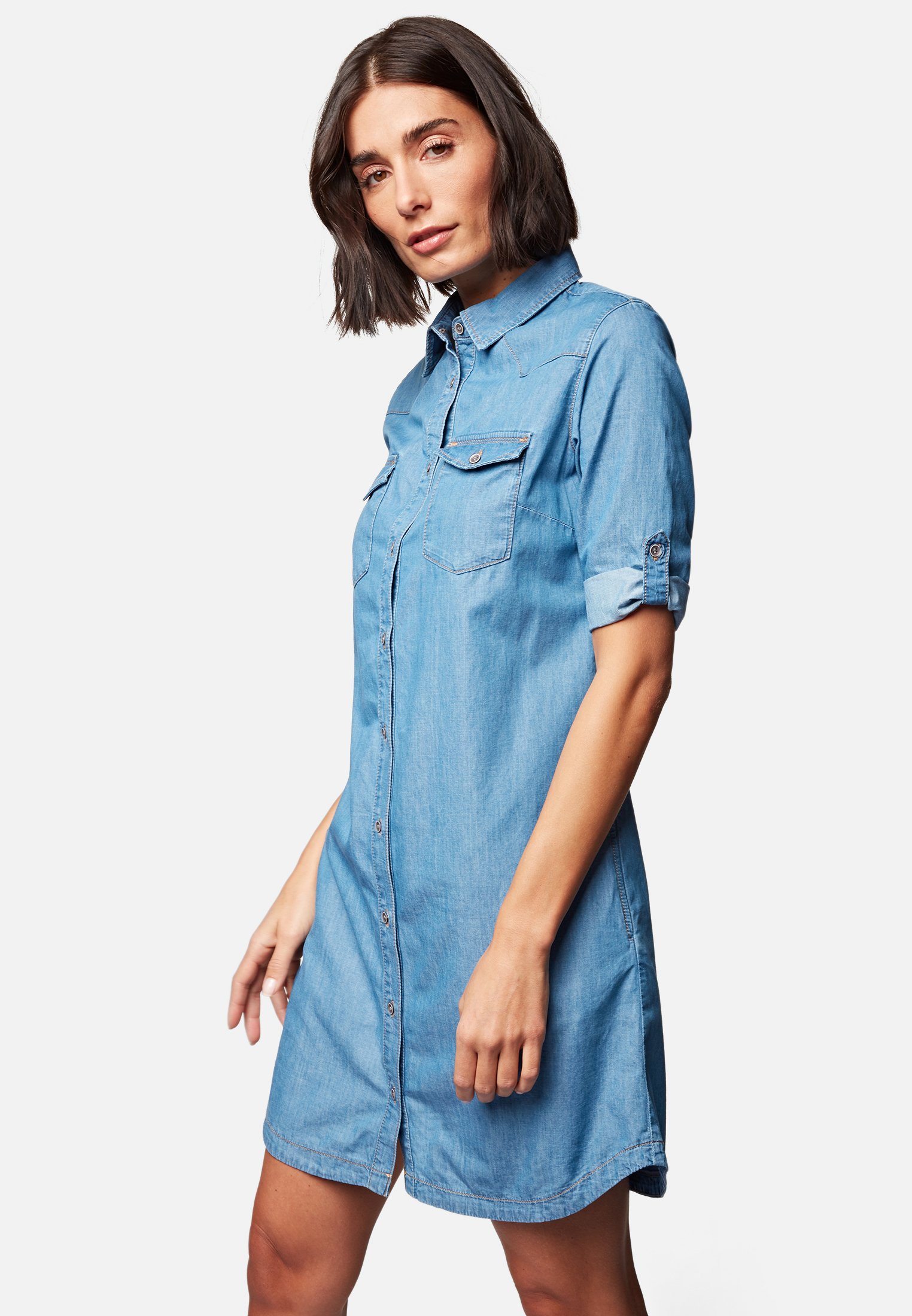Mavi BREE - Denim dress - mid indigo 