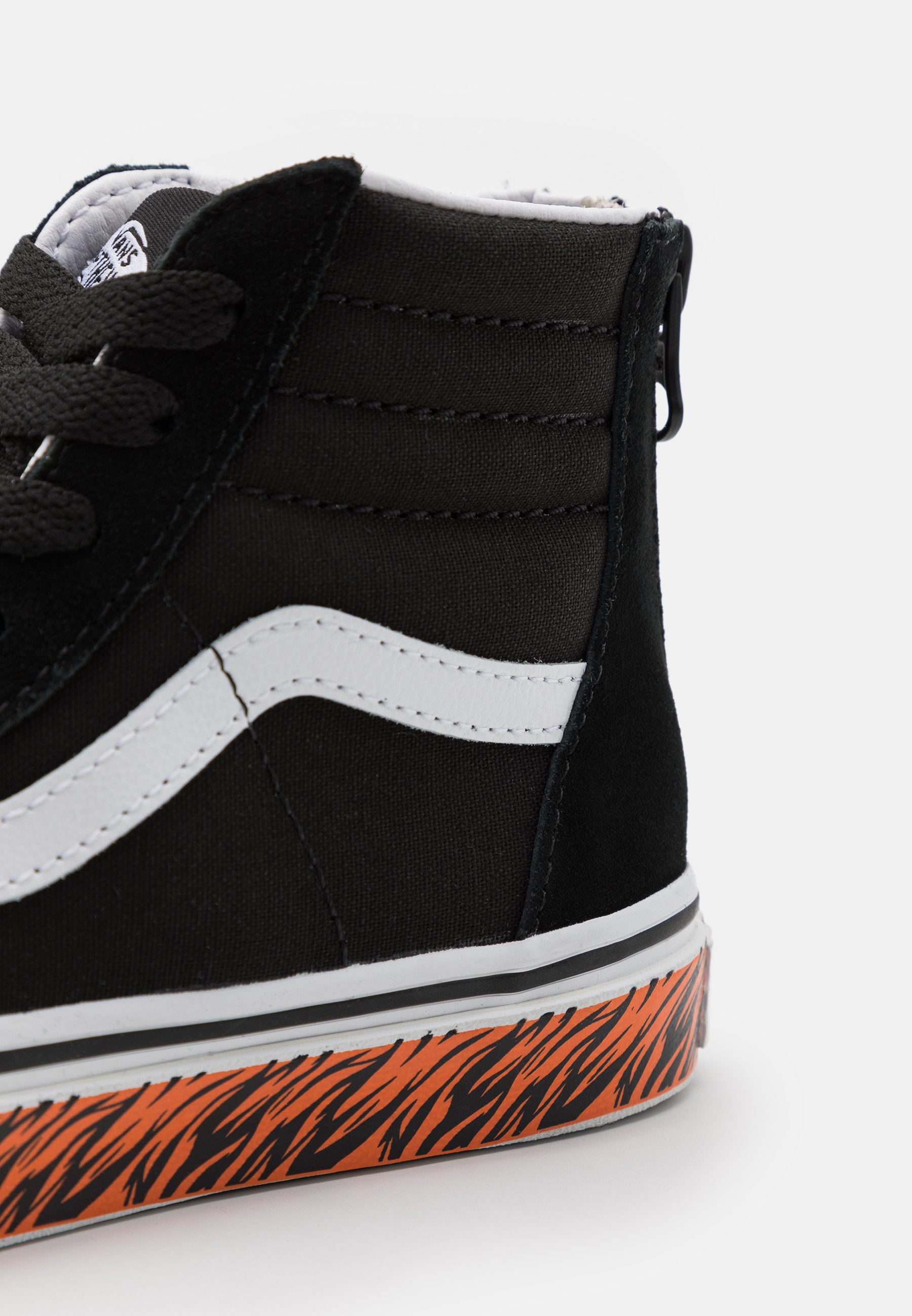 black high top vans with zipper