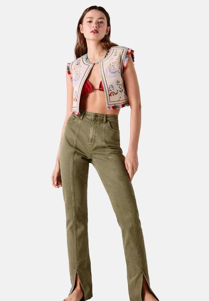 Damen Leichte Jacken | High Spirits Weste brown/beige - JJ25821 Damen Leichte Jacken | High Spirits Weste brown/beige - JJ25821